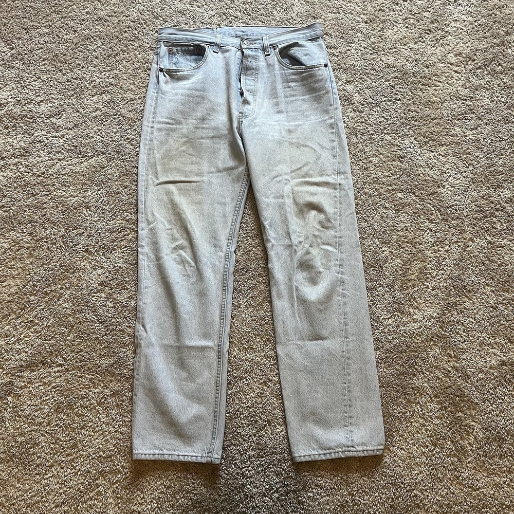 Vintage 90s‎ Levi's 501 Light Wash Button Fly Men's 32x30 Faded